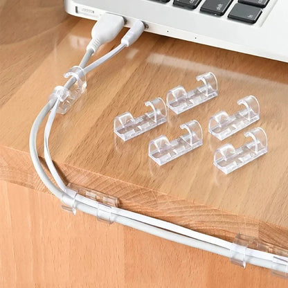 Selbstklebender Kabelhalter – Kabelclips für Schreibtisch, USB- & Ladekabel, Kabelmanagement