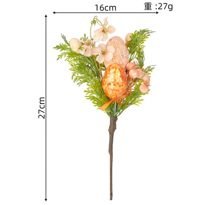 Osterzweige mit Eiern – DIY Dekobaum mit künstlichen Blumen für Zuhause, Büro und Garten