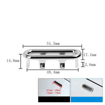 Überlauf-Abdeckungen für Spül- & Waschbecken – 4er-Set runde Kunststoff-Überlaufringe