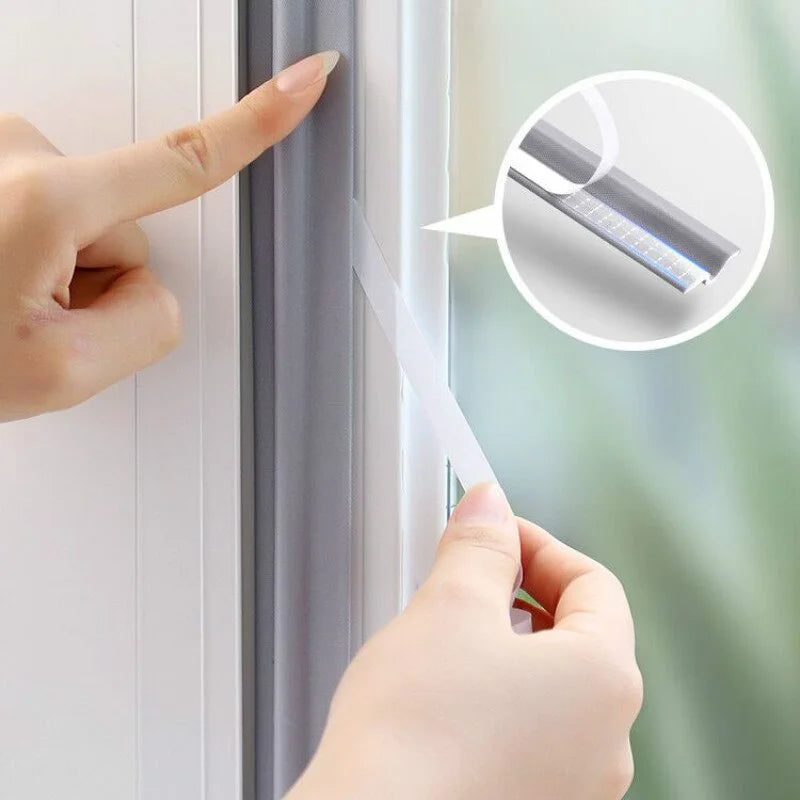 40 m Akustik-Dämm-Schaumband – Fenster- & Türdichtung, wind- und schalldicht, für Schiebetüren & Fenster