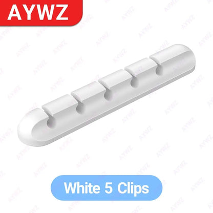 Selbstklebende Kabelclips – Kabelhalter für Schreibtisch, Nachttisch, USB- und Stromkabel, Maus- und Datenkabel