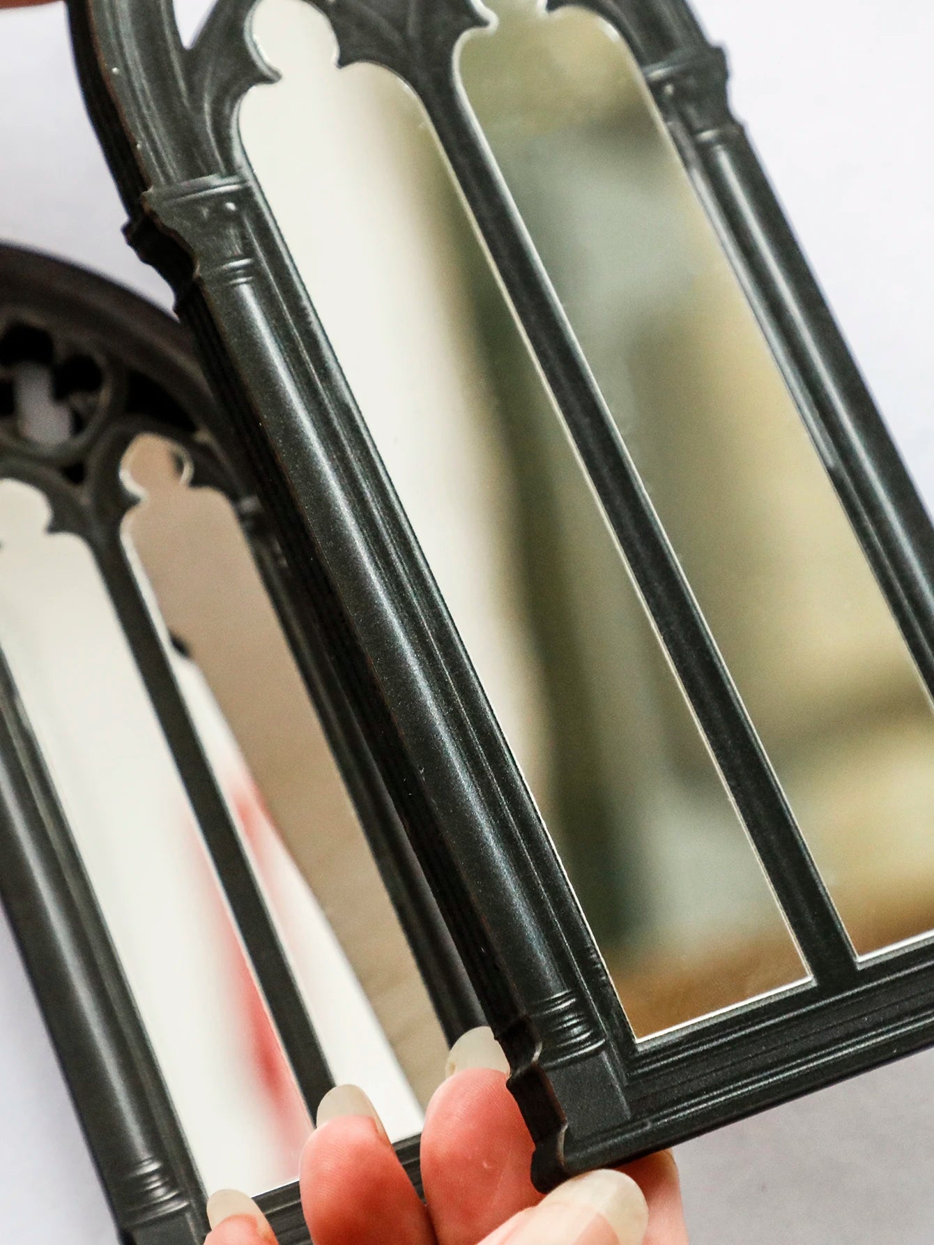 Gothic Fensterbogen Spiegel 3 Stück – Stilvolle Vintage Deko für Tisch, Regal & Home Interior