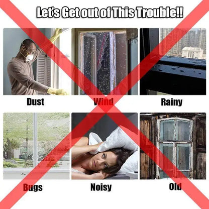 40 m Akustik-Dämm-Schaumband – Fenster- & Türdichtung, wind- und schalldicht, für Schiebetüren & Fenster