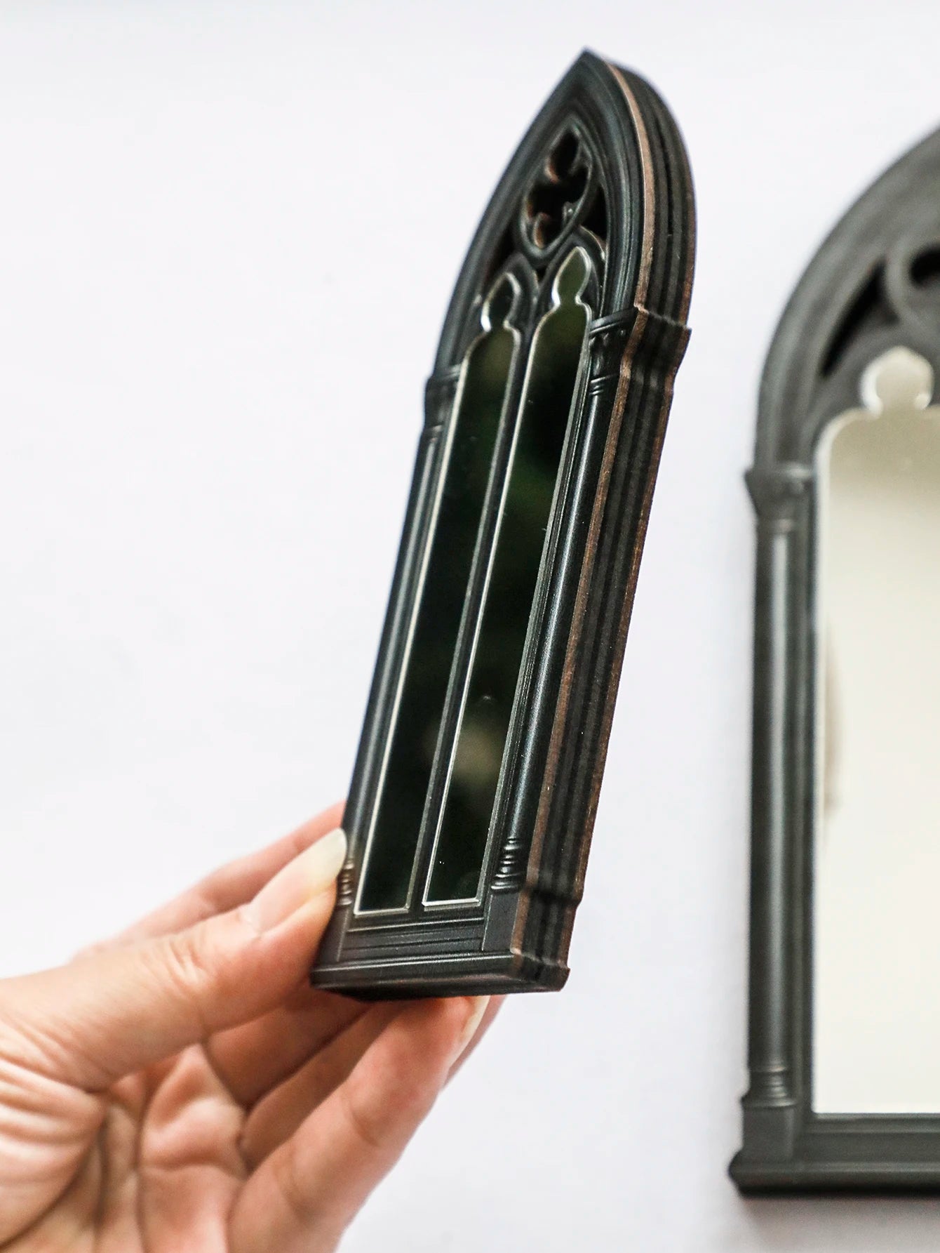 Gothic Fensterbogen Spiegel 3 Stück – Stilvolle Vintage Deko für Tisch, Regal & Home Interior