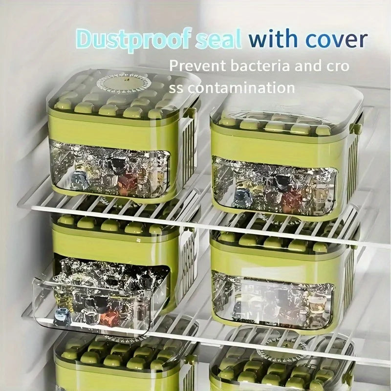 Eiswürfelform Handpressen 50-Fach – Doppellagiges Design, Kein Strom, Küchenutensil für Kühlschränke