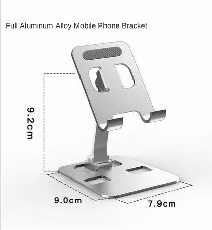 Aluminium Tablet-Ständer – Tragbarer, verstellbarer Halter für iPad, Samsung Tab, MiPad & Smartphones