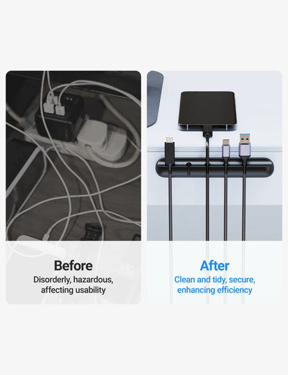 Selbstklebende Kabelclips – Kabelhalter für Schreibtisch, Nachttisch, USB- und Stromkabel, Maus- und Datenkabel
