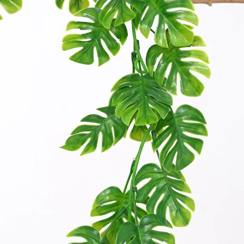 Künstliche Grünpflanzen Ranke 72 Mesh – Dekoblatt-Girlande für Weihnachten, Hochzeit, Garten, Wand und Vasen