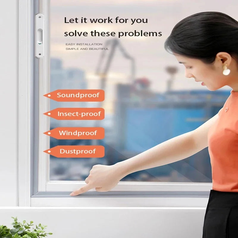 40 m Akustik-Dämm-Schaumband – Fenster- & Türdichtung, wind- und schalldicht, für Schiebetüren & Fenster