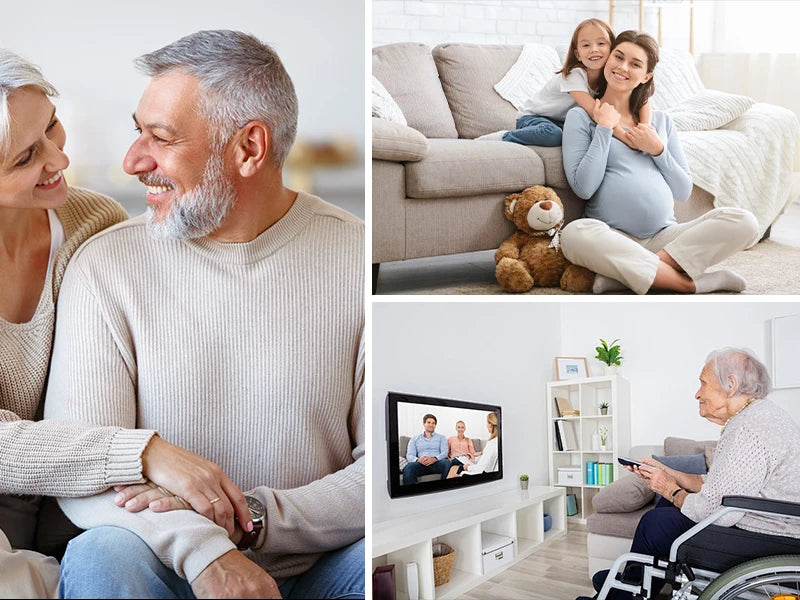 Kabellose Smart-Türklingel – 300M Reichweite, 60 Melodien, Fernbedienung, US/EU/UK Stecker