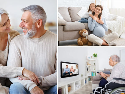 Kabellose Smart-Türklingel – 300M Reichweite, 60 Melodien, Fernbedienung, US/EU/UK Stecker