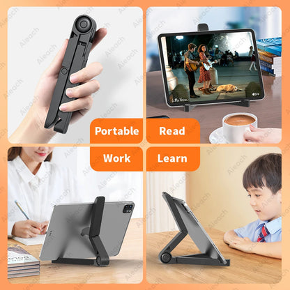 Verstellbarer Desktop Tablet-Halter 4,7–12,9 Zoll – Klappbarer Ständer für iPad, Tablets & Smartphones