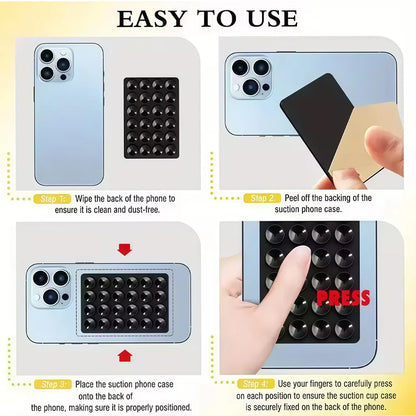 Silikon Smartphone Halter mit Saugnapf – Bunter Handy Ständer für Selfies, Videos und Tischnutzung