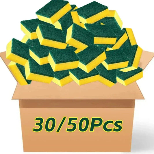 Hochsaugfähiger doppelseitiger Schwamm, Magischer Topfreiniger und Küchenbürste für Geschirr und Rost